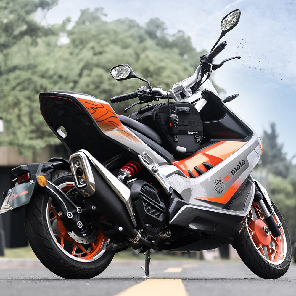 RHINOWALK MTR5001 Motorcycle Seat Front Storage Bag Polyester Motorbike Tail Pannier Pack RHINOWALK MTR5001 Motorcycle Seat Front Storage Bag Polyester Motorbike Tail Pannier Pack
